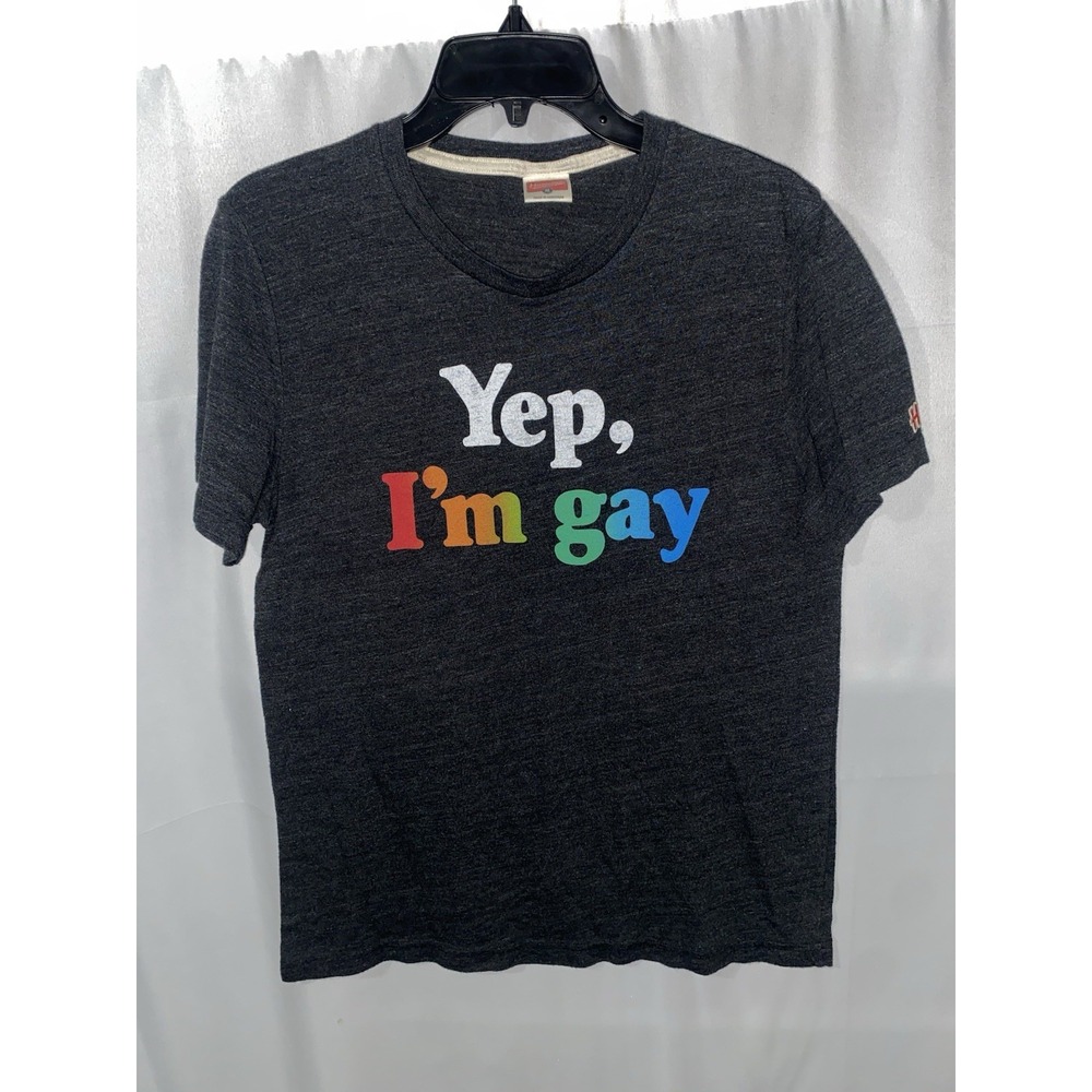 Homage‎ Yep I'm Gay Rainbow T Shirt Medium